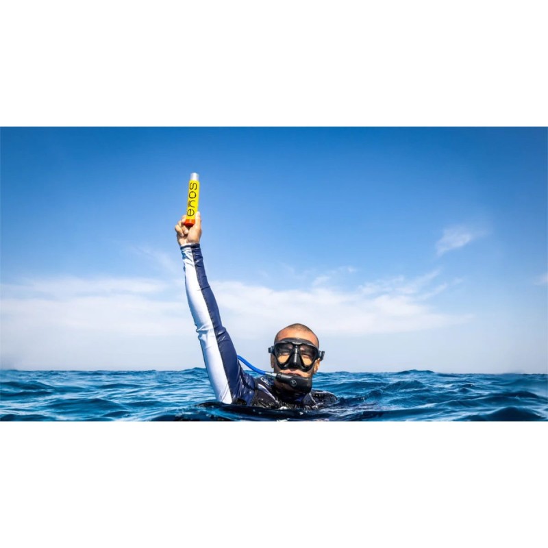 Drifting diver localization with onboard alarm from ENOS safety system