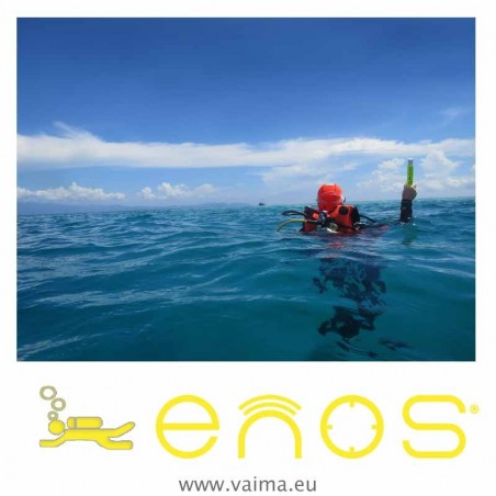 Activation of ENOS distress beacon by a diver