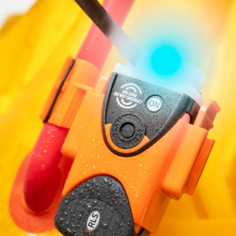 Lumière bleu notification de réception de la PLB FastFind Return Link