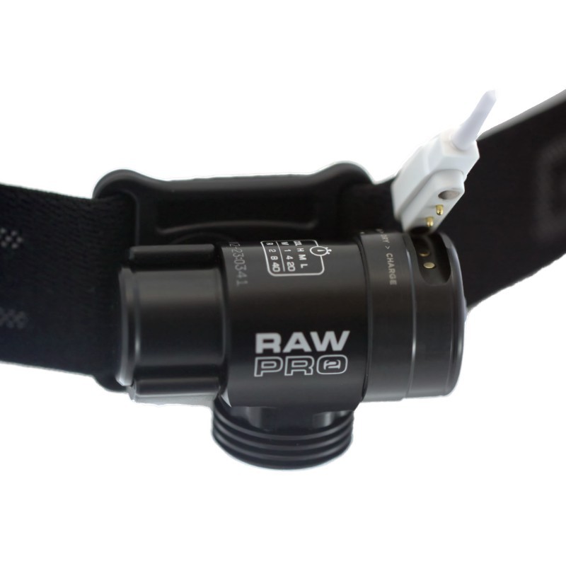 Exposure RAW Pro 2 : lampe frontale rechargeable avec connecteur magnétique, charge rapide