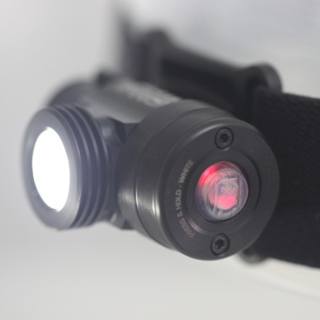 Exposure RAW Pro 2 : lampe frontale avec indicateur de niveau de charge